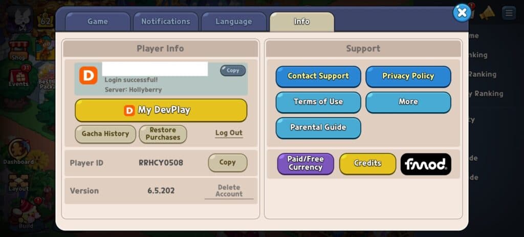 Your My DevPlay account is usually your email that's linked to the game (Screenshot via esports.gg)