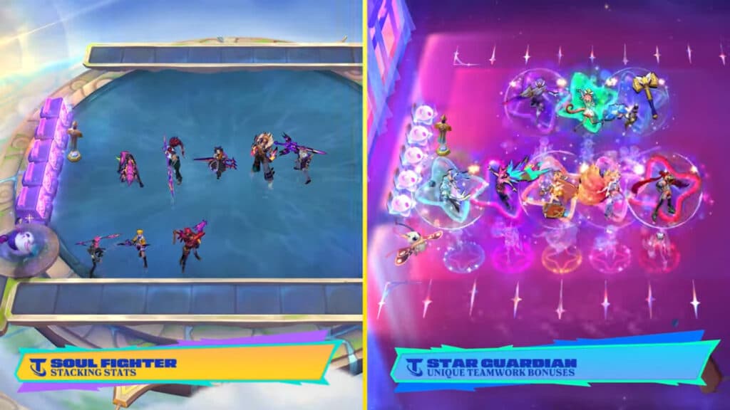 Soul Fighter and Star Guardian in TFT K.O. Coliseum (Image via Riot Games)