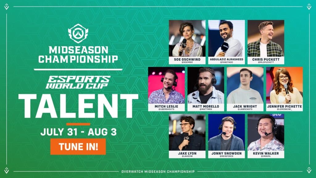 Broadcast talent (Image via Blizzard Entertainment)