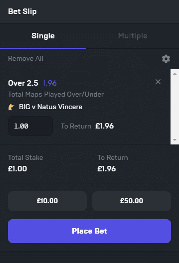 Im Esport wetten - BIG vs. Natus Vincere