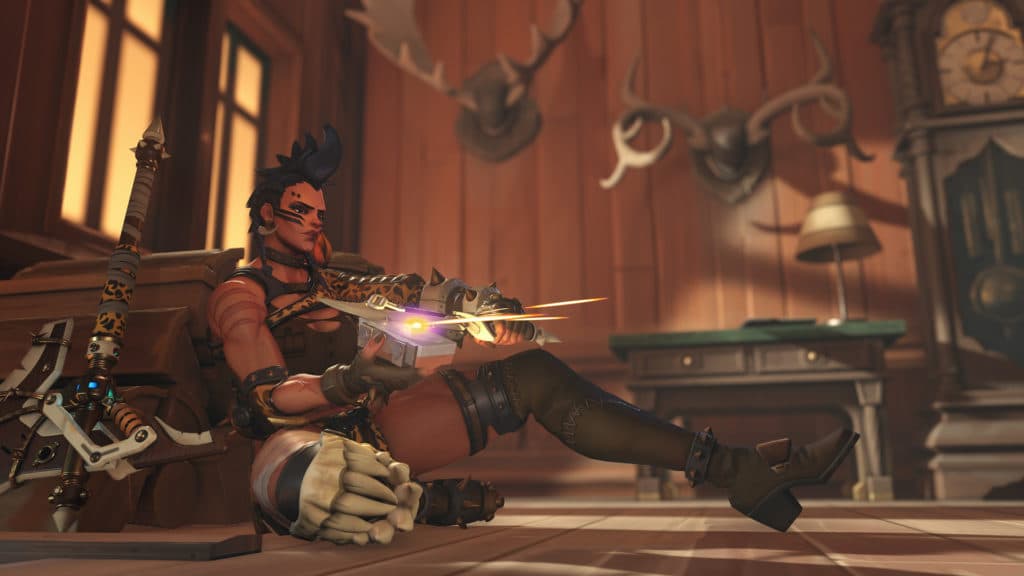 Leah de Niese voices Junker Queen in Overwatch 2. Image via Blizzard Entertainment.