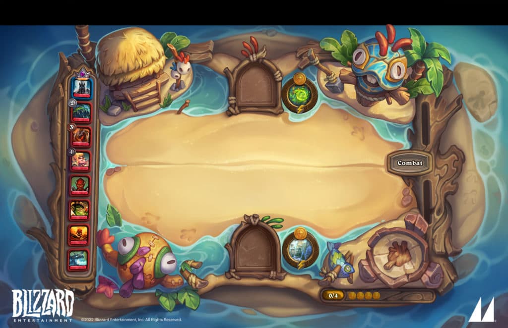 Murloc Hideaway Legendary Board is Mrgl-icious!<br>Image via Blizzard